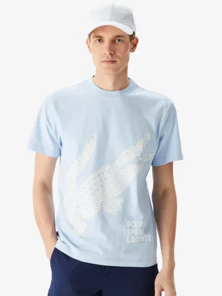 Футболка Lacoste блакитна