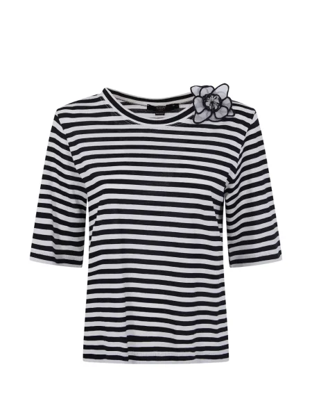 Tricou Seventy cu dungi negru