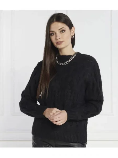 Silvian Heach Pulover cu adaos de lână negru