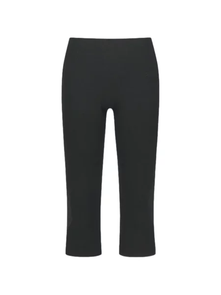 Pantaloni capri Amomento tricotate negru