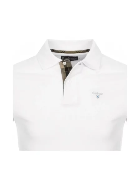 Koszulka polo Barbour biała