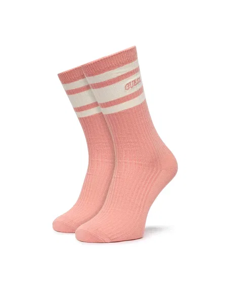 Довгі шкарпетки Guess рожевий