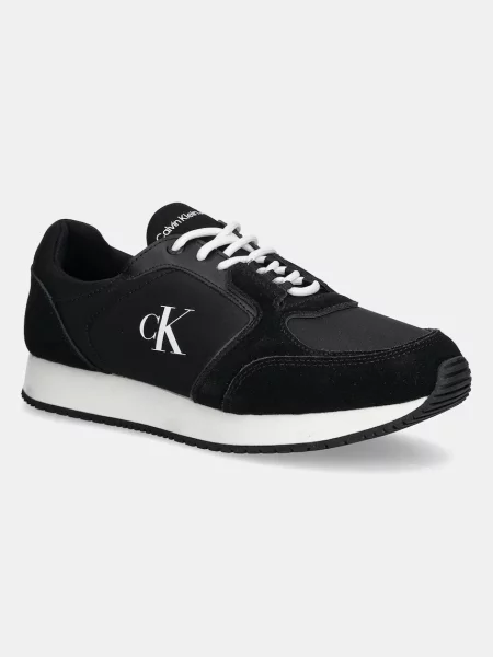 Calvin Klein Jeans Сникърси Retro Sock Runner Mg черен