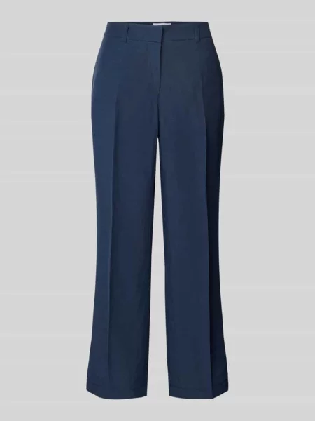 Spodnie materiałowe z prostą nogawką o skróconym kroju model ‘OLESSA’ Raffaello Rossi