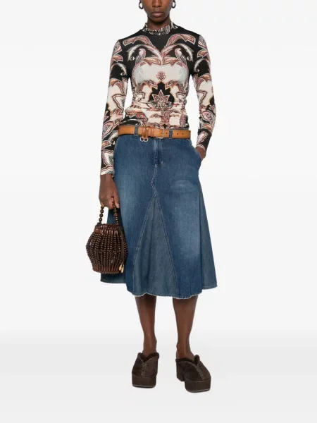 Lung tricou Farm Rio cu imagine negru