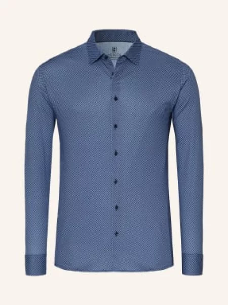 Desoto Koszula O Kroju Slim Fit blau biała