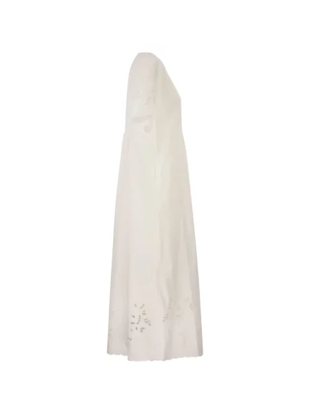 Rochie Weekend Max Mara cu decolteu în V alb