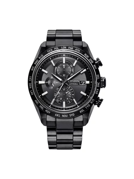 Lniany zegarek Citizen czarny