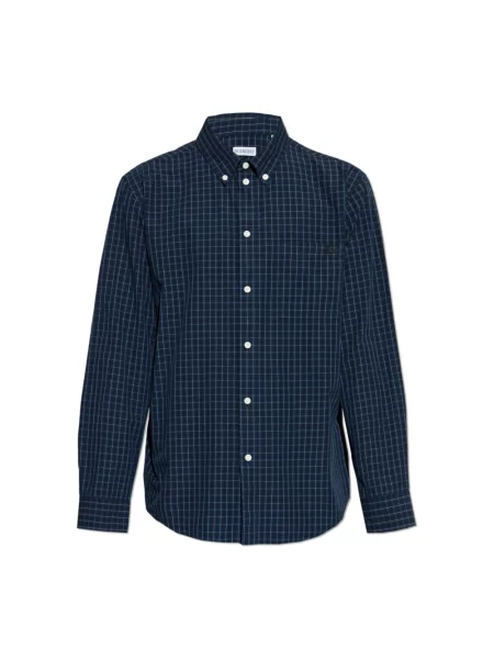 Koszula Burberry w kratę niebieska