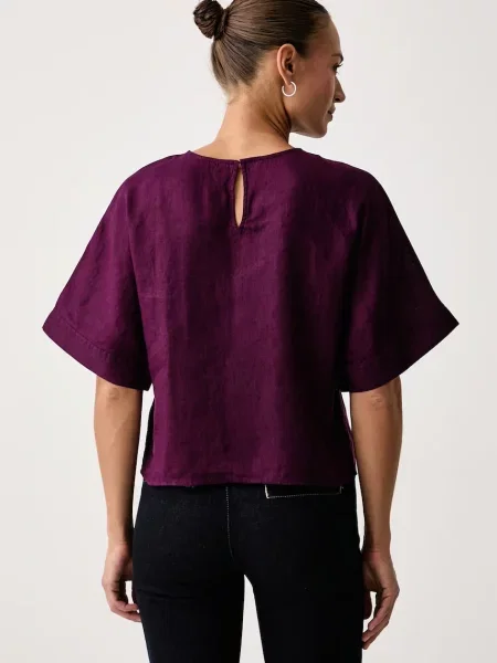 United Colors of Benetton блузка лляна