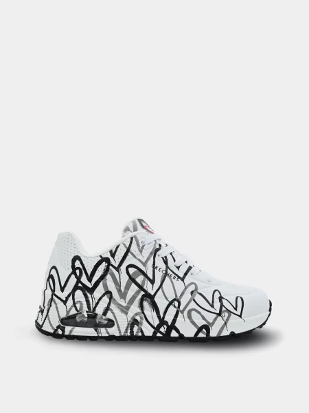 Кросівки Skechers Spread The Love білий/чорний штучна шкіра білі