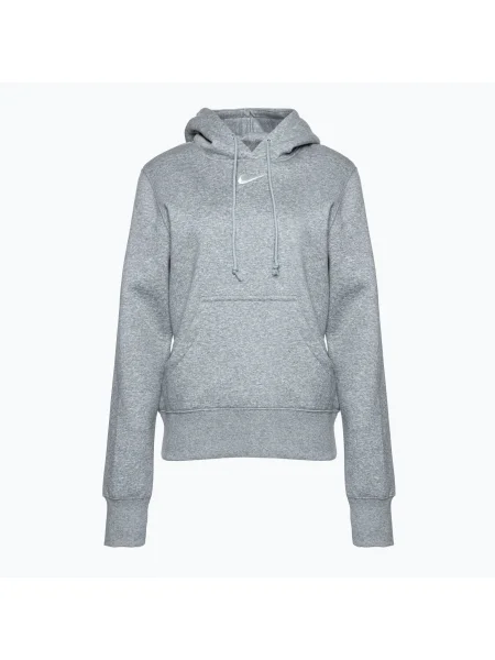 Дамски суитшърт Nike Sportswear Phoenix Fleece тъмно heather/sail сив