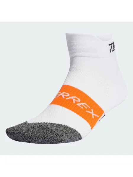 Skarpety adidas Terrex Heat.Rdy Trail Running Speed pomarańczowe szare para S białe