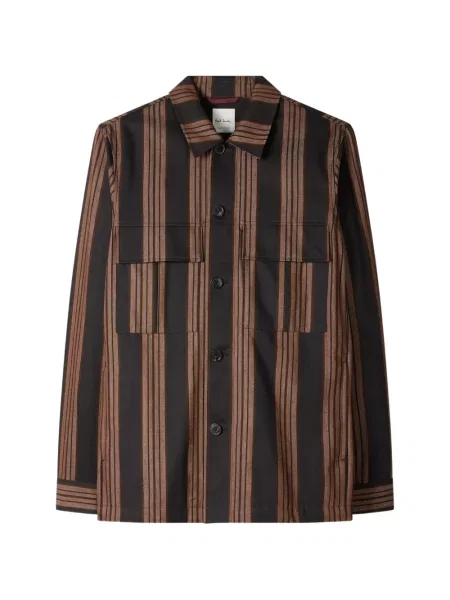 Cămașă Paul Smith cu dungi negru