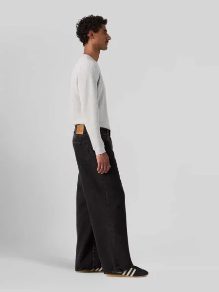 Jeansy o kroju baggy z czystej bawełny Levi's czarne