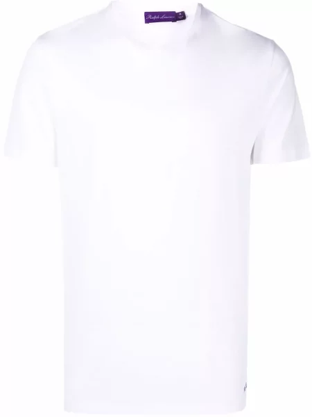 Tricou Ralph Lauren Purple Label cu broderie alb