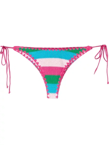 Bikini Mc2 Saint Barth cu dungi cu imagine roz