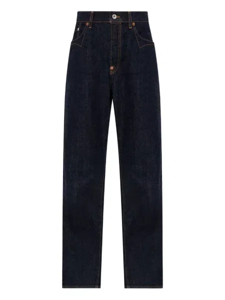 Blugi Kenzo cu broderie albastru