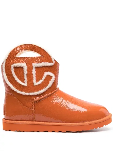 Botine Ugg cu autograf portocaliu