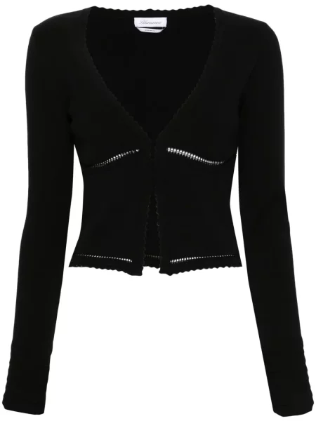Cardigan Blumarine cu decolteu în V negru