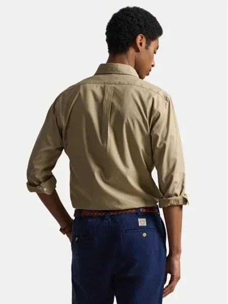 Polo Ralph Lauren Πουκάμισο Custom Fit μπεζ