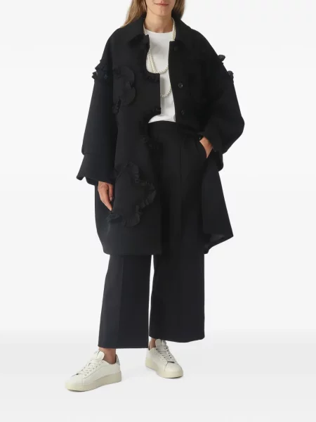 Lung tricou Meimeij cu perle alb