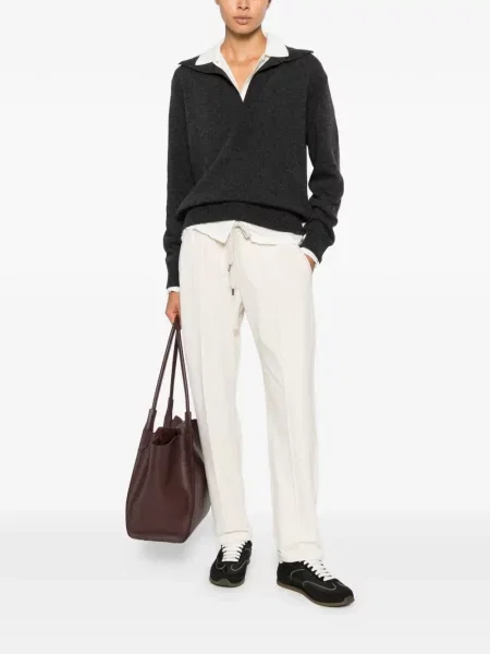 Pantaloni Brunello Cucinelli alergare cu cordon