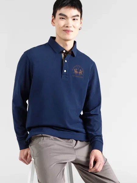 La Martina Tricou bleumarin