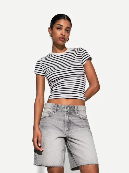 Bershka Jeans deschis gri
