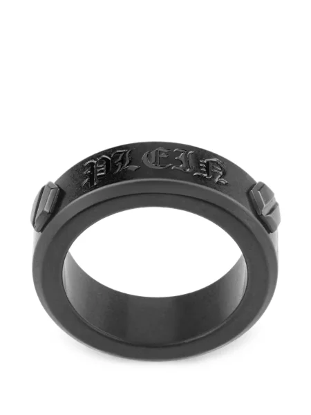 Inel Philipp Plein cu autograf negru