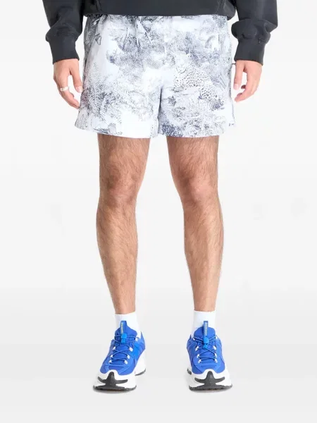 Top sport Nike din fleece plisat fără mâneci alb