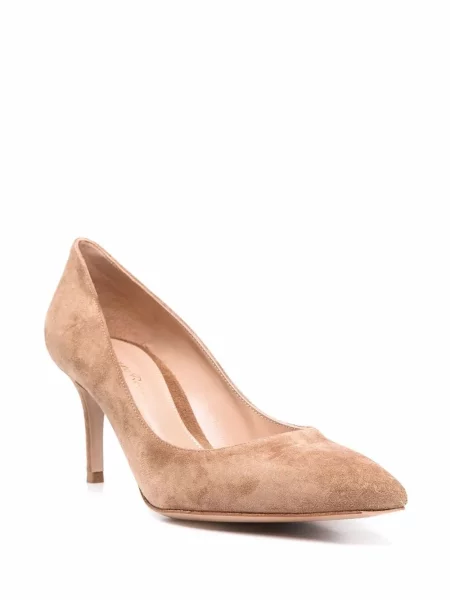 Pantofi cu toc Gianvito Rossi din piele de căprioară