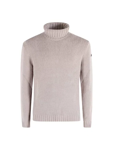 Lniany golf golf Rrd beżowy