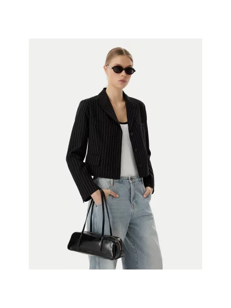 Τσάντα Calvin Klein Foil Logo Glossy Bauletto μαύρο