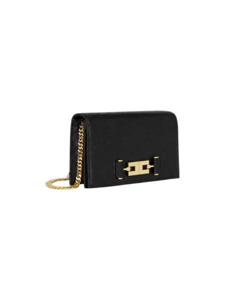 Torebka crossbody Elisabetta Franchi z nadrukiem czarna