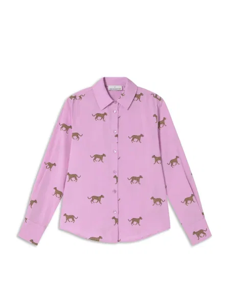 Lola Casademunt Halenka světle hnědá / světle růžová černá