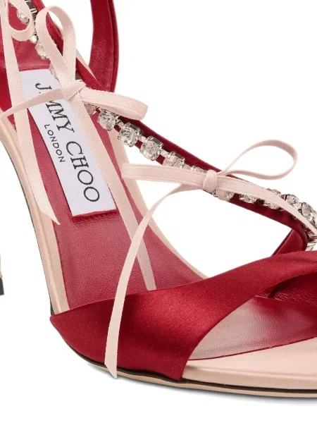 Sandale Jimmy Choo de cristal roșu