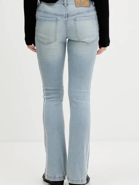 Džíny adidas Originals Slim Denim medium waist modré
