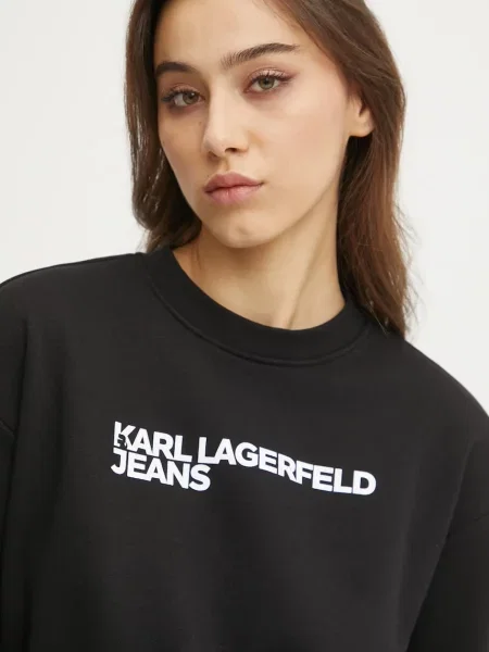 Свитер Karl Lagerfeld Jeans с принтом черный