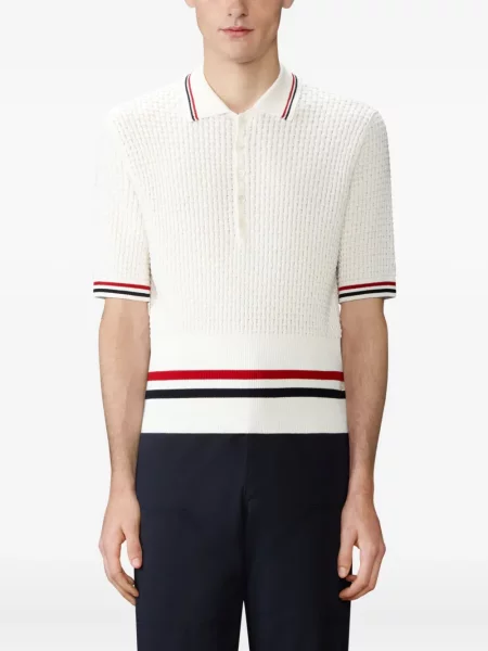 Polo Thom Browne cu dungi alb