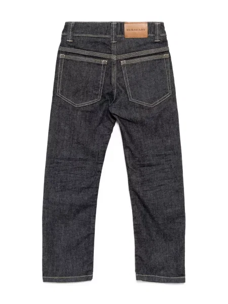 Jeansy straight leg dziecięce Burberry niebieskie