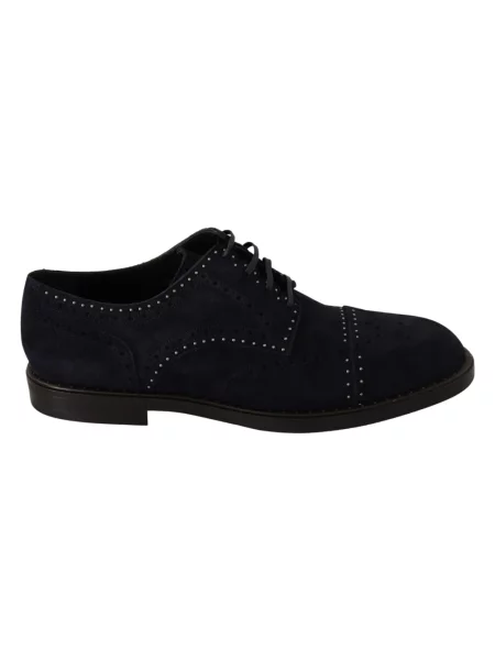 Derby Dolce And Gabbana zamszowy niebieski