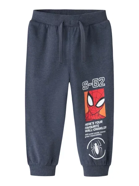 NAME IT Pantaloni NMMACTOR SPIDER bleumarin / portocaliu / roșu alb