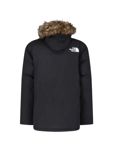 Geacă parka The North Face cu glugă negru