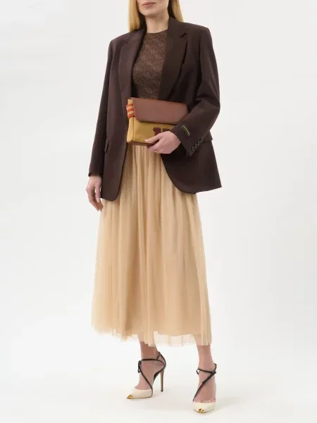 Клатч Max Mara бежевий