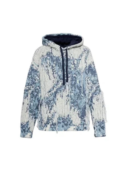 Bluza z kapturem Laneus z kapturem niebieska