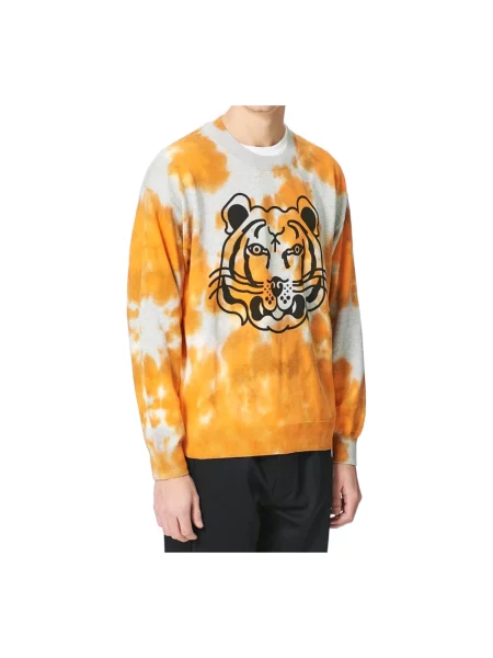 Tie dye bluza Kenzo wiązana pomarańczowa