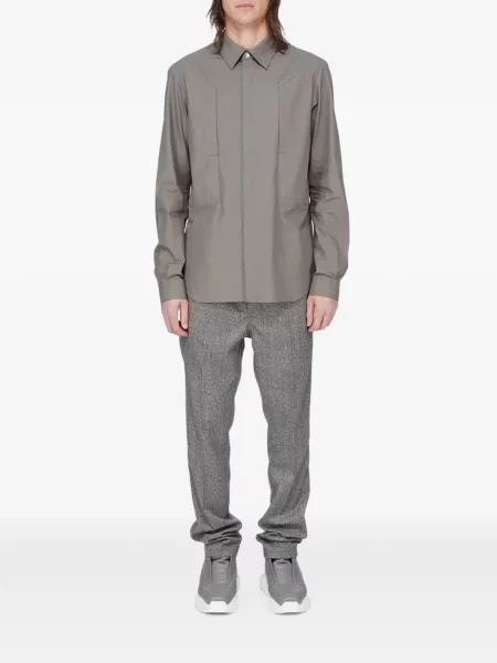 Lung cămașă Rick Owens maro
