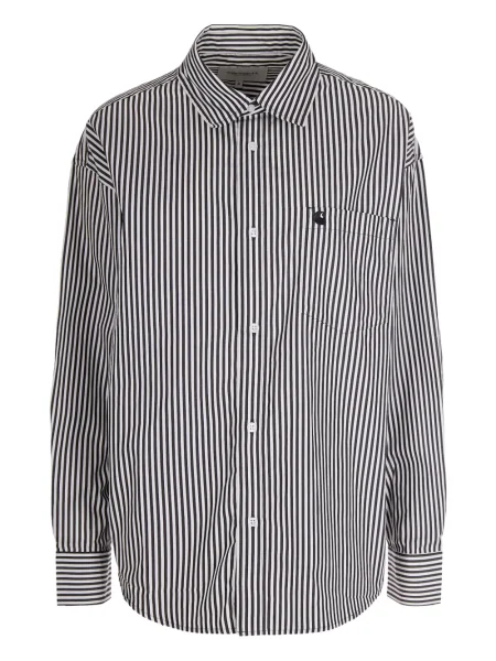 Cămașă Carhartt Wip cu dungi alb