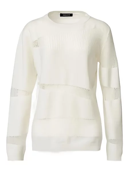 Pulover Fabiana Filippi lung alb